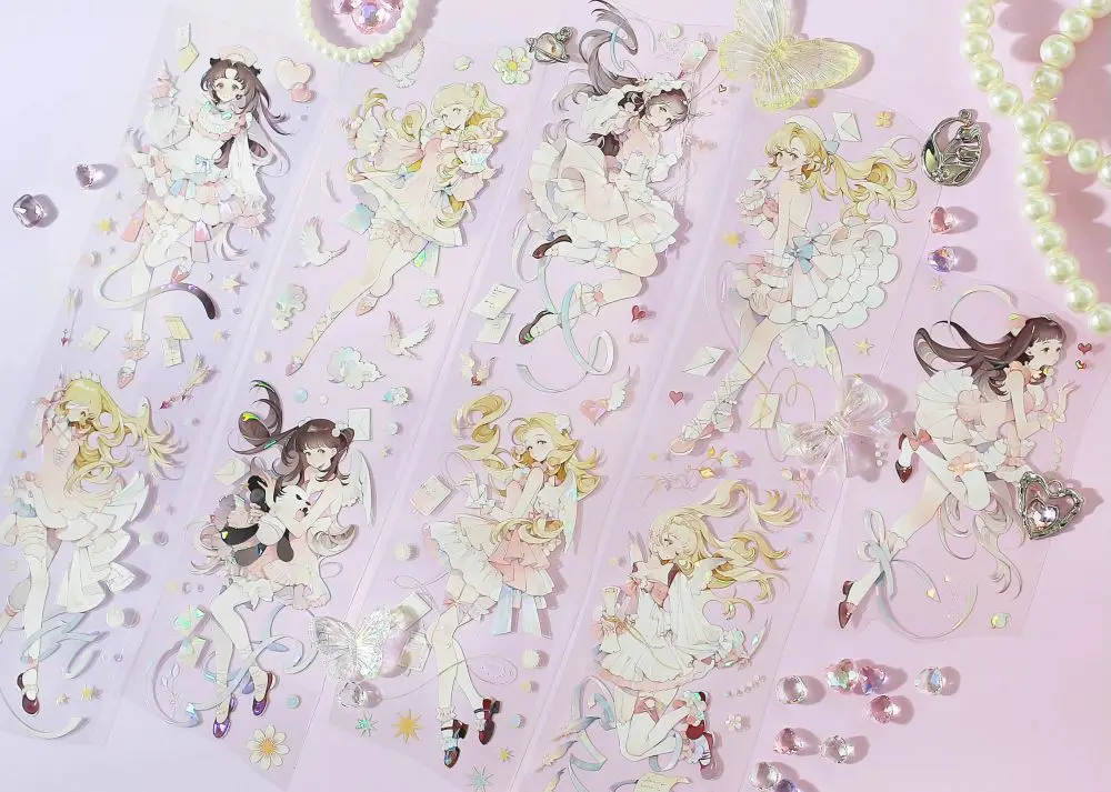 

Love Angel Cute Girl Kawaii Japanese Masking Shiny PET Tape