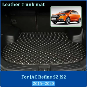 Tappetini per bagagliaio posteriore auto per JAC Refine S2 JS2 Sei 2 2015-2020 in pelle, tappeto protettivo anti-sporco, accessori interni auto