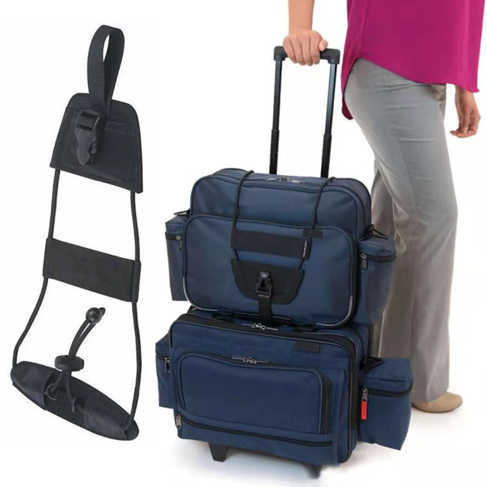 Elastic Luggage Strap Adjustable Travel Bag Parts Suitcase Fixed Belt Bag Bungee Luggage Bungee Strap for Suitcases Add A Bag