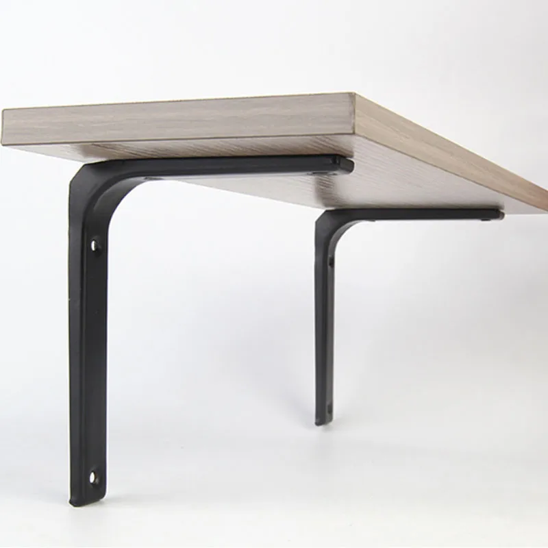 Shelf Bracket L-shaped Floating Wall Shelves Stainless Steel Bore Stand Support Hardware Home