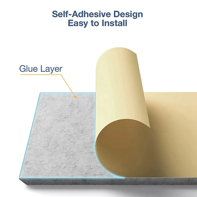 Enhance the acoustics of your space with Self-Adhesive Acoustic Panels