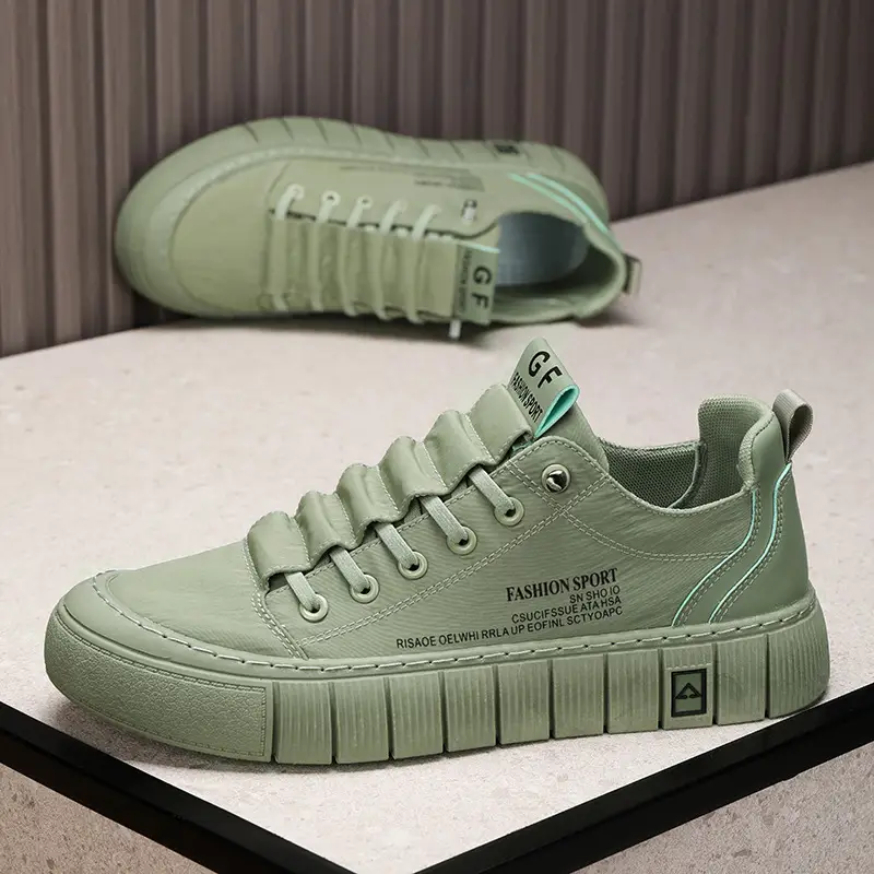Green Men Casual Shoes Ice Silk Canvas Shoes for Men Walking Shoes Outdoor Sneakers Male Breathable Footwear Tenis Hombres - Image 5