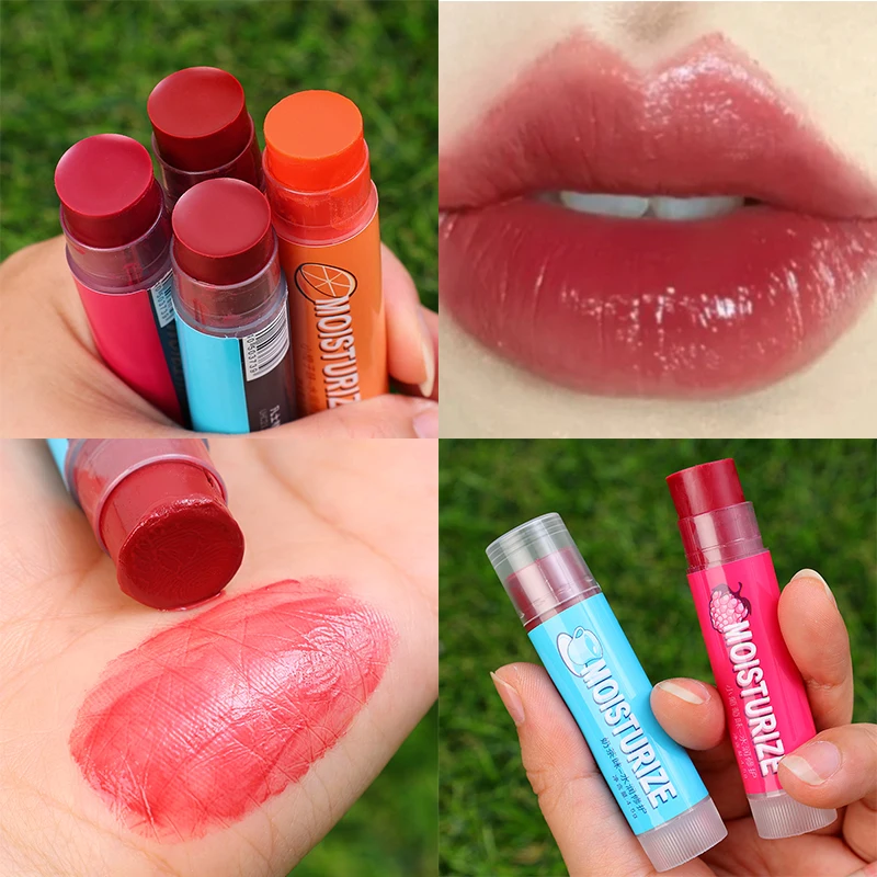 1PC Moisturizing Light Color Lipstick Lip Balm Waterproof Nourish Non
