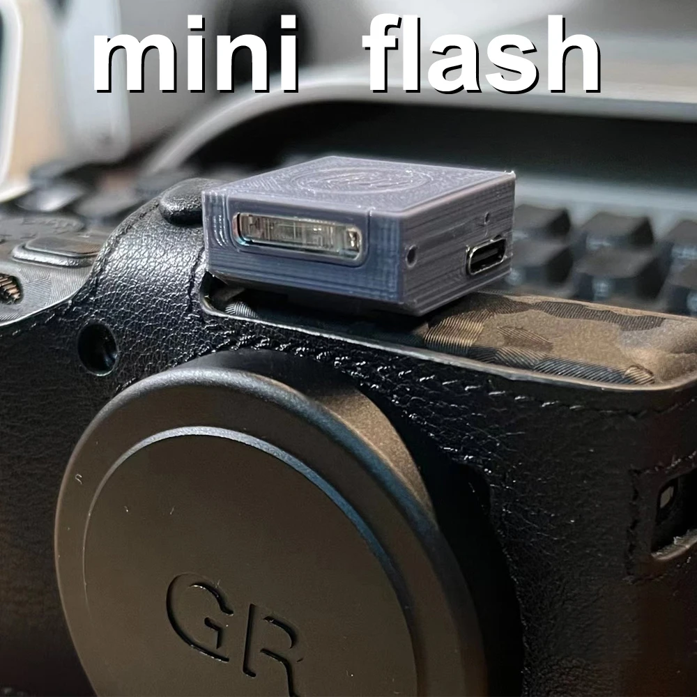 Gr Gr2 Gr3 Gr3X Mini Fotocamera Esterna Top Xenon Flash Single Point Hot Shoe Interface Per Slr Mirrorless Camera Small Shoot Light