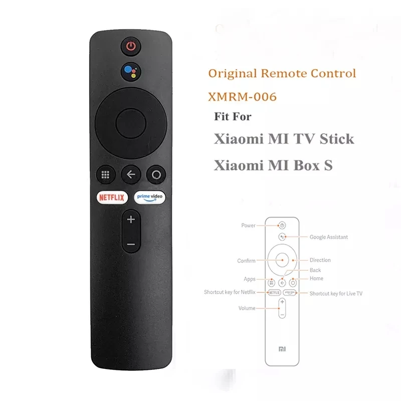 New For Xiaomi MI Box S XMRM-006 MI TV Stick MDZ-22-AB MDZ-24-AA Smart TV Box Bluetooth Voice Remote Control Google Assistant