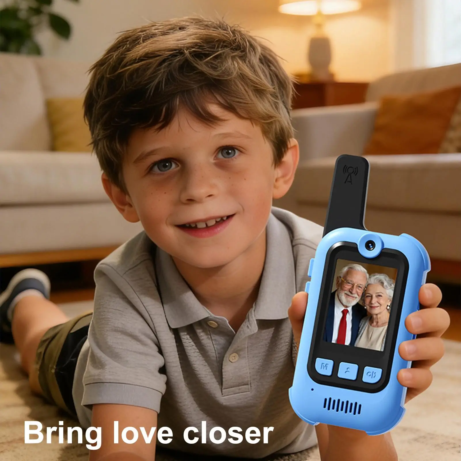 어린이용 무전기 음성 변조 충전식 장난감 배터리 작동 비디오 무전기 청소년 소년 소녀 야외 캠핑용