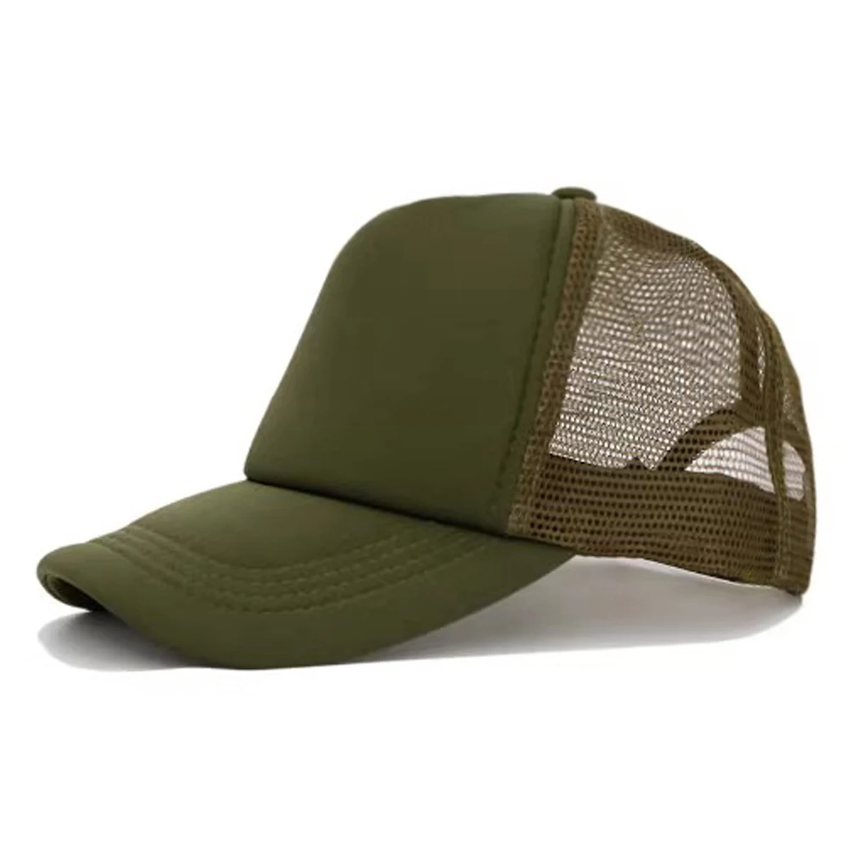 Truck driver's Adjustable Classic Mesh Back Baseball Cap Contour Cotton Hat men's and women's father's Solid