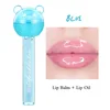 2 In 1 Cute Lollipop Lip Gloss Moisturizing Lip Plumper Lip Balm Lipstick Mineral Oil Lip Nutritious Lips Care Makeup Cosmetics 6