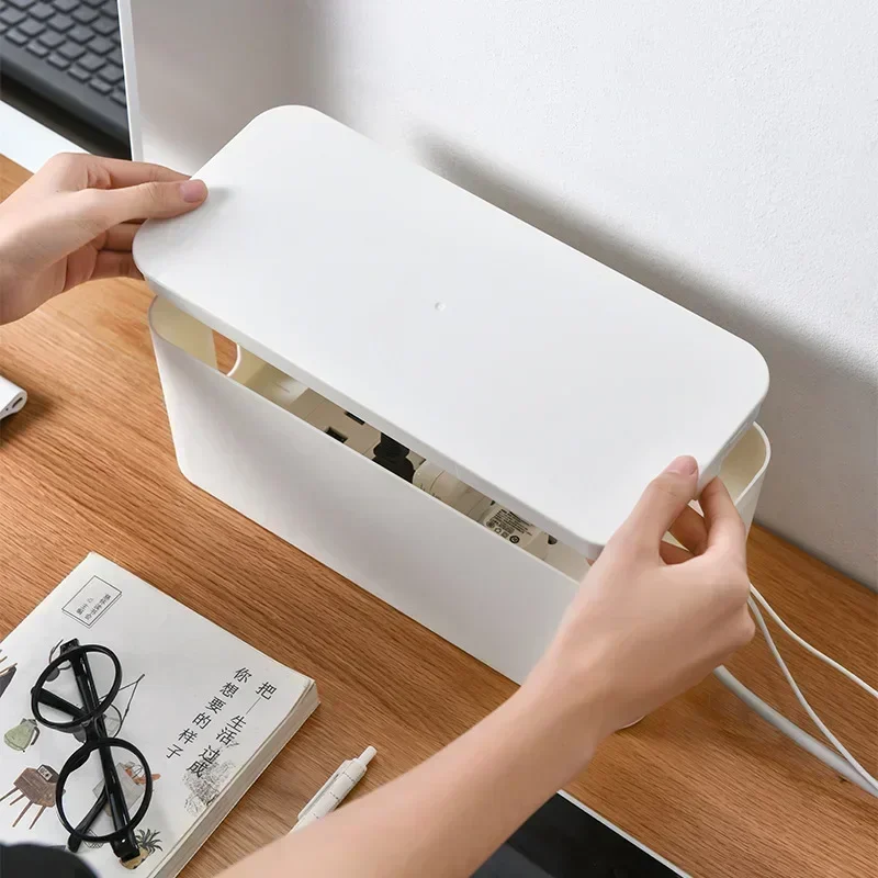 Cable Storage Box and Wire Management Organizer