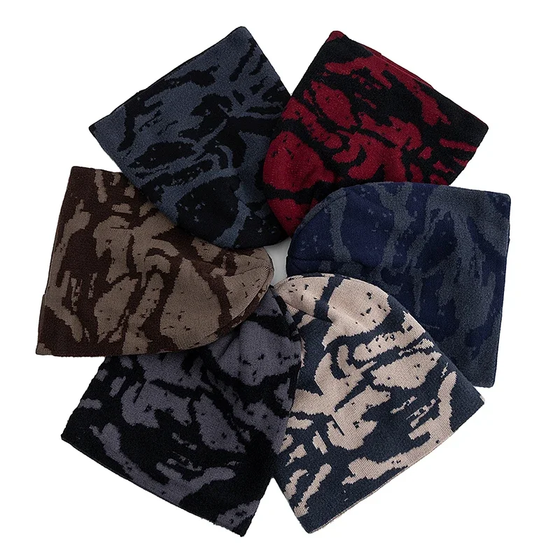 New Style Unisex Fashion Warm Winter Hat Artist Style Plush Fur Lined Beanie Hat Dandy Winter Hats For Men Women Knitted Hat