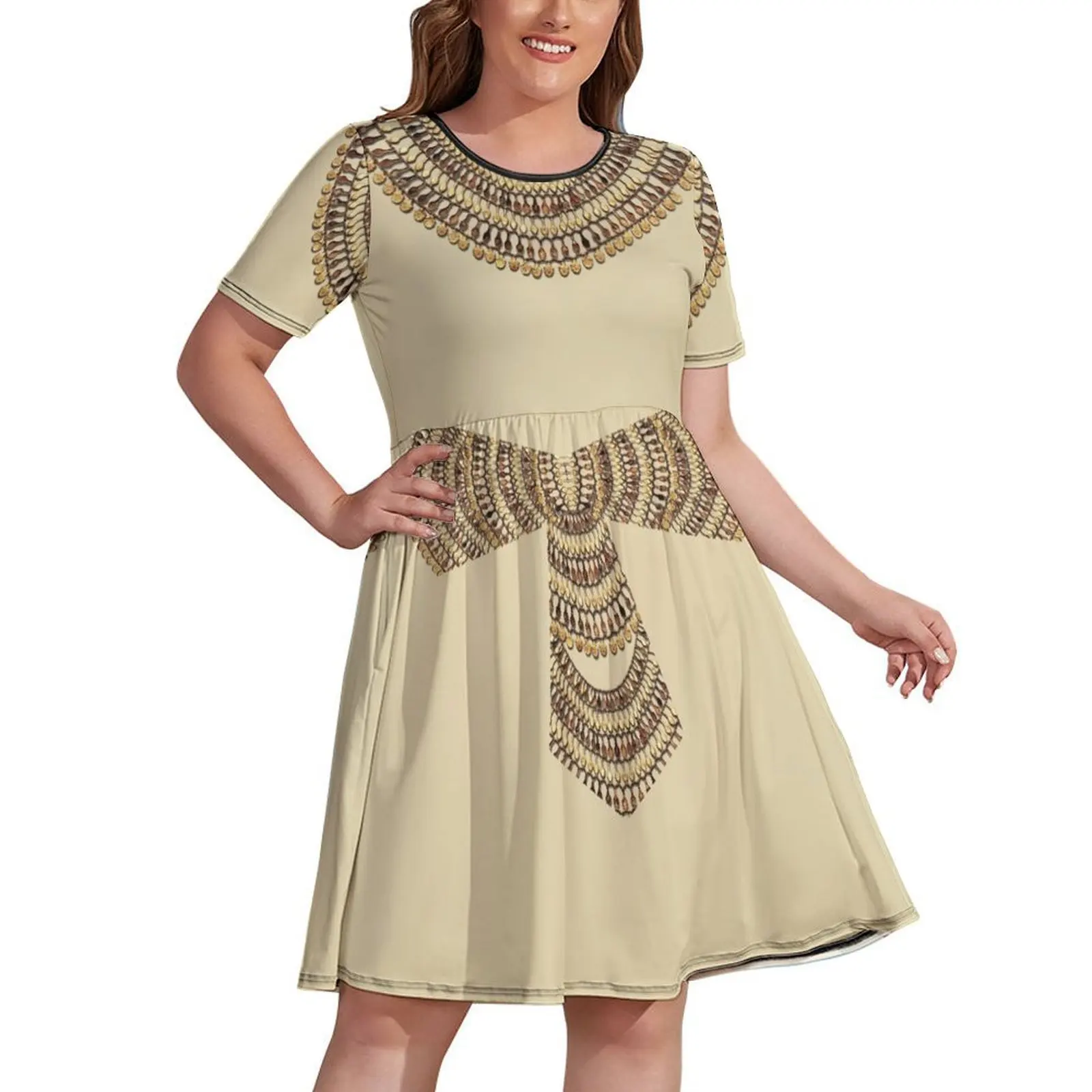 

Egyptian Aline Dress Beige Dress prom clothes evening dress