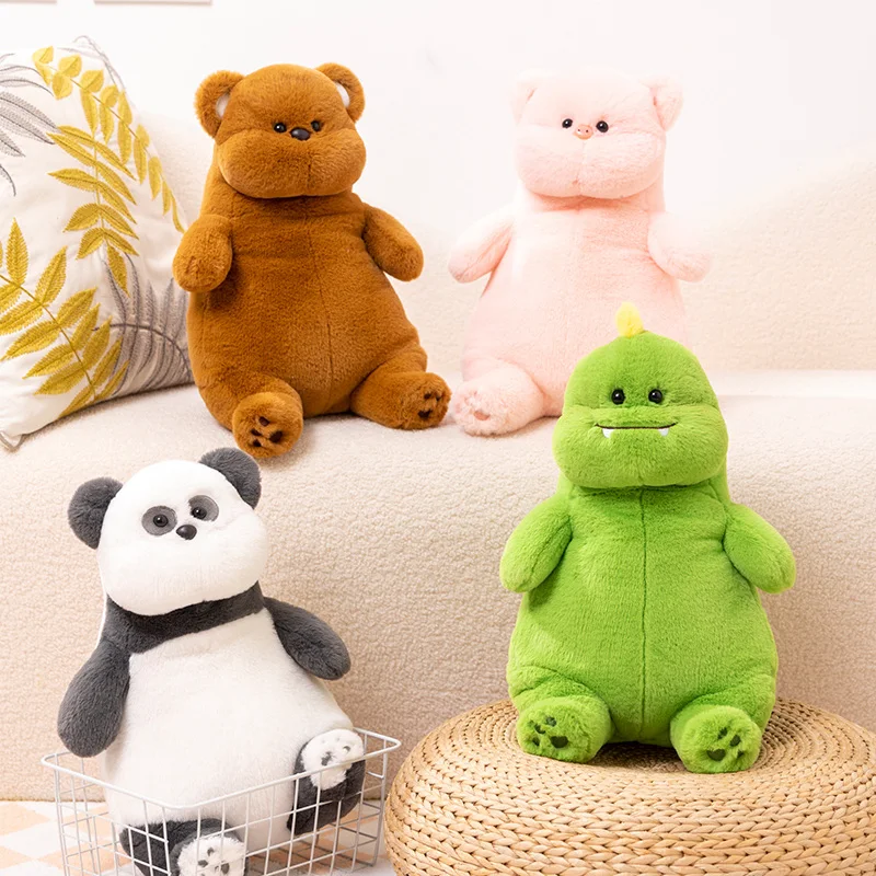 

High Quality 45cm Soft Stuffed Bear&Panda&Pig&Dinosaur Toys Pillow Kids Sleep Huggable Dolls Cushion Nice Birthday Gift