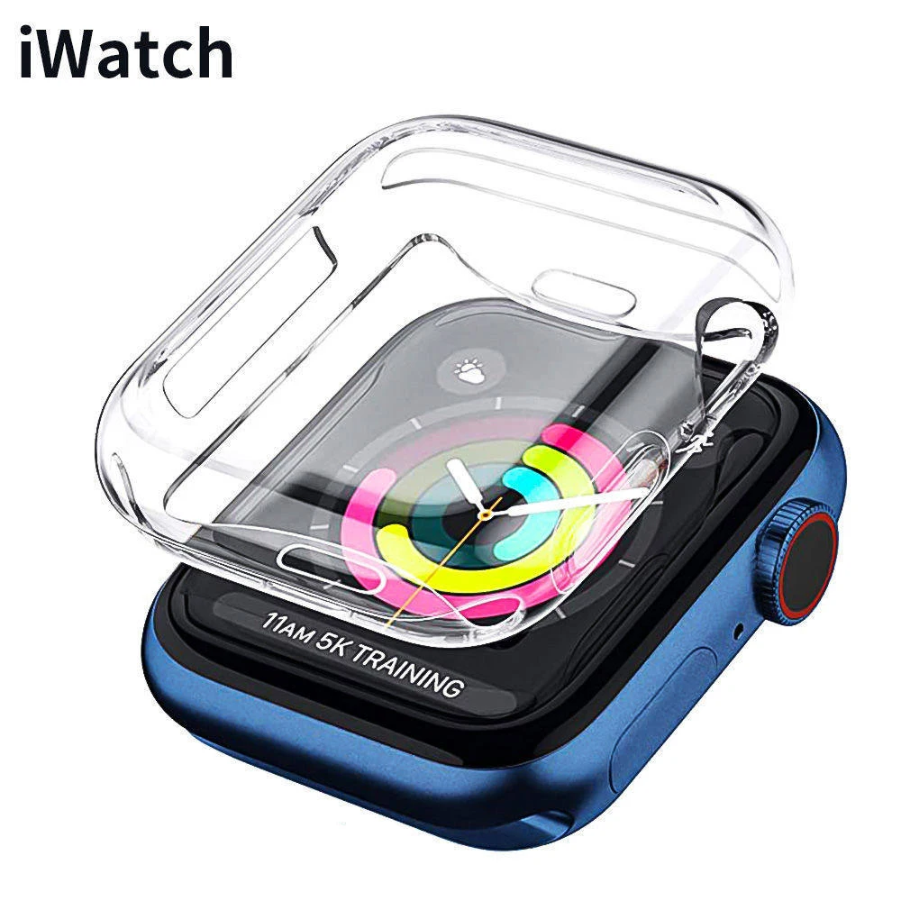 Enhanced Screen Protector Cover for Apple Watch - TPU Shell Accessory
