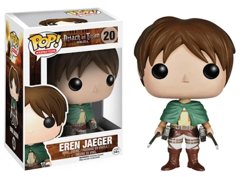 thumbnail image 4 of Figura de acción Funko Pop Attack On Titan COLOSSAL TITAN #23 FEMALE TITAN #233 Levi #235 MIKASA 21# EREN 20# Colección de juguetes, 4 of 5