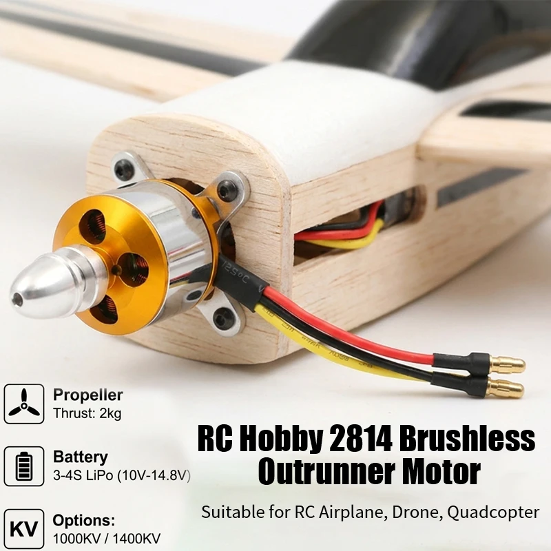 Motore Brushless 2814 1000KV/1400KV per Droni RC Multirotore