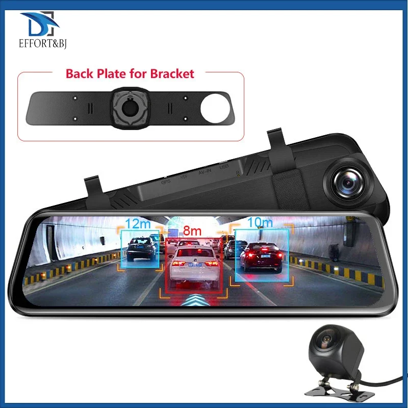 10'' Stream Rearview Mirror Camera 4G Android Car DVR HD 1080P Dash Cam ADAS GPS Wifi Auto Registrar DVRs H68