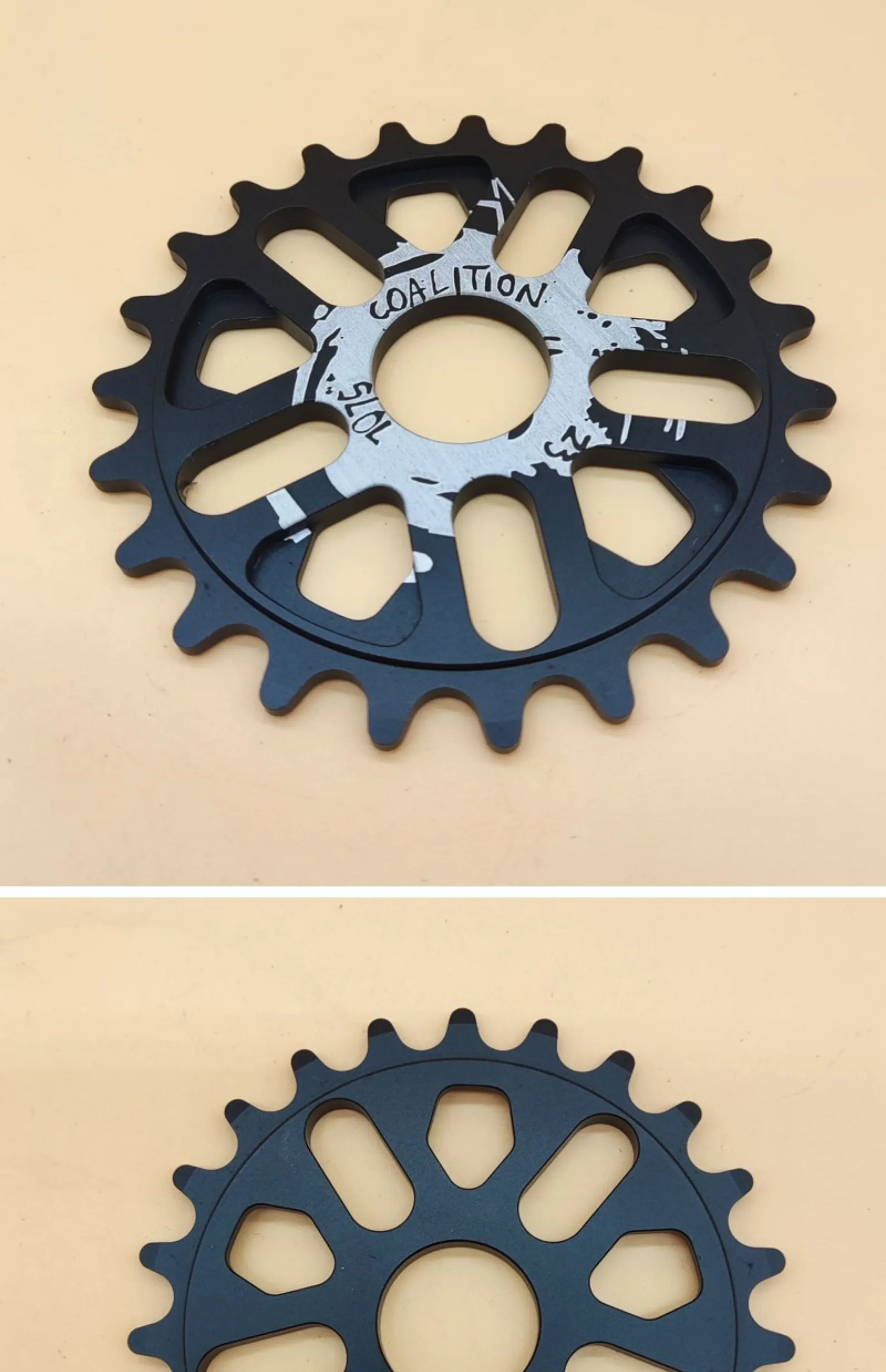 CNC 7075 Kettenblatt aus Aluminiumlegierung für BMX-Fahrrad, 24 mm Achsritzel, leichte, langlebige Fahrradteile und Komponenten – Detail 2