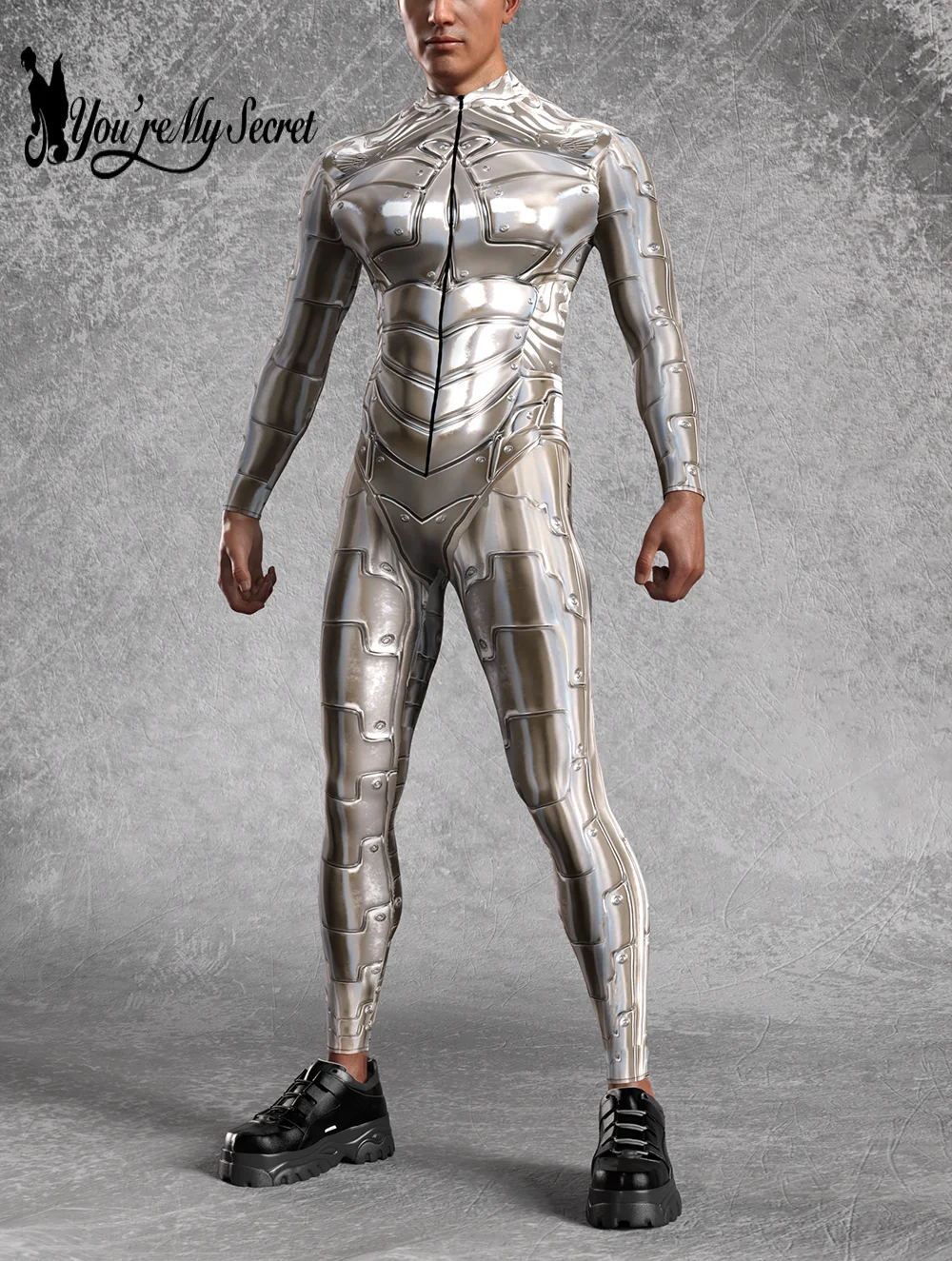 Cosplay Costume Mechanical Armored Robot Jumpsuit Cyberpunk Bodysuit Halloween Carnival Party Steampunk Zentai Suits