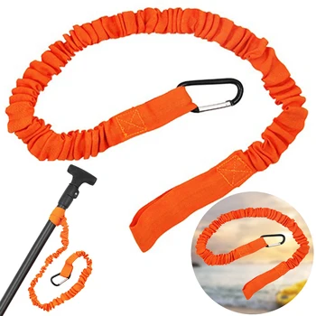 Elastic Coiled Kayak Paddle Leash 1