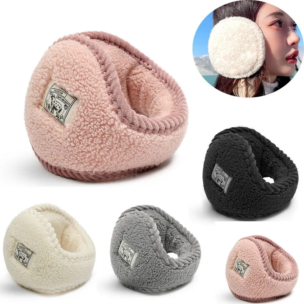 New Fashion Ski Wear Earcap Winter Ear Muffs Cover Ear Protect Lamb Wool Women Earmuffs Warm Earmuff