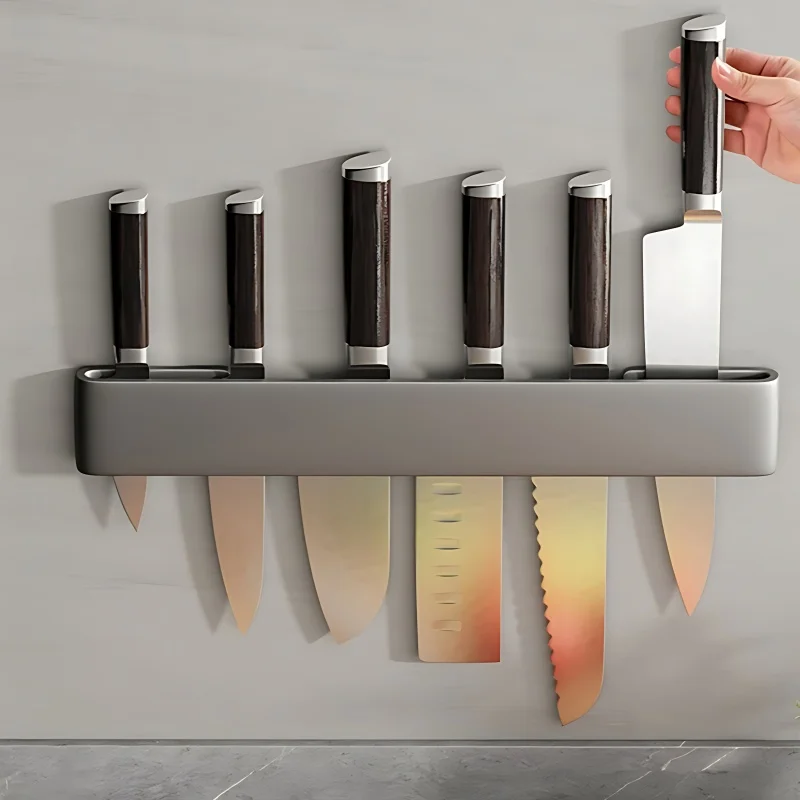 Wall-mounted Knife Organizer Kitchen Multifunctional Shelf Household Kitchen Knife Storage Storage Accessories