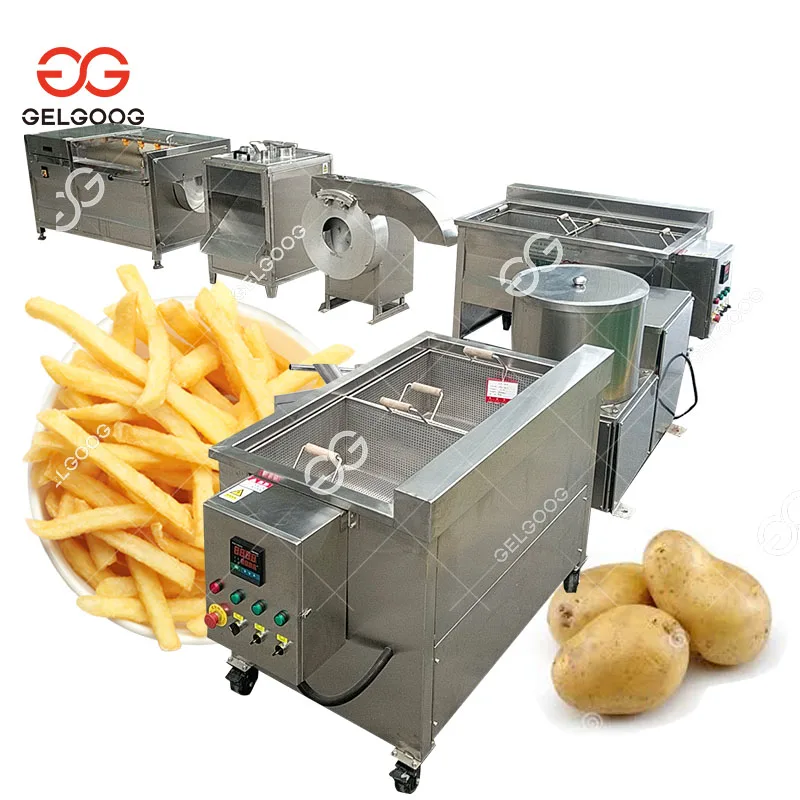 Semi Automatic Small Scale Frozen Potato Flakes Chips Processing Plant Making Machines French Fries Production Line For Sale