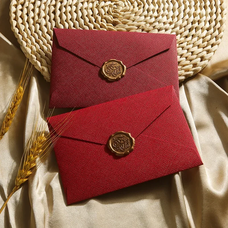 Blank Envelope Invitations Postcards Giftbox Message 250g 16.2x11.4cm Texture Wedding Business Letters Storage Bag 20pcs