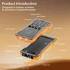 200000mAh Solar Power Bank Portable Large Capacity Charger 120W Super Fast Charging With Four Cables for Xiaomi Iphone Samsung 5