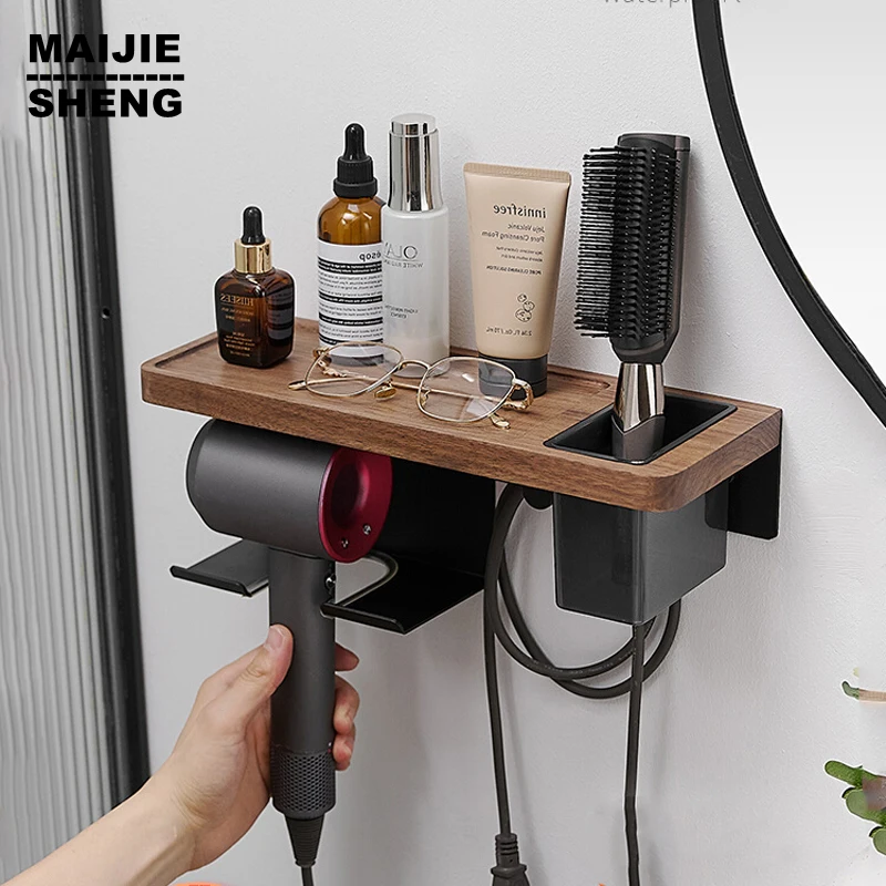 Porta Secador Secadora De Cabello Para BaÃ±o Soporte Porta