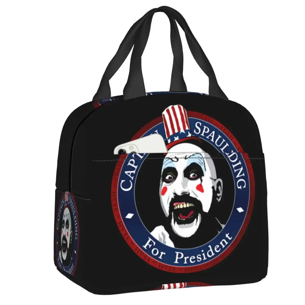 

Captain Spaulding изолированная сумка для ланча, 1000 трупов, термоохлаждающий Ланч-бокс для женщин, детей, пищевая сумка для пикника