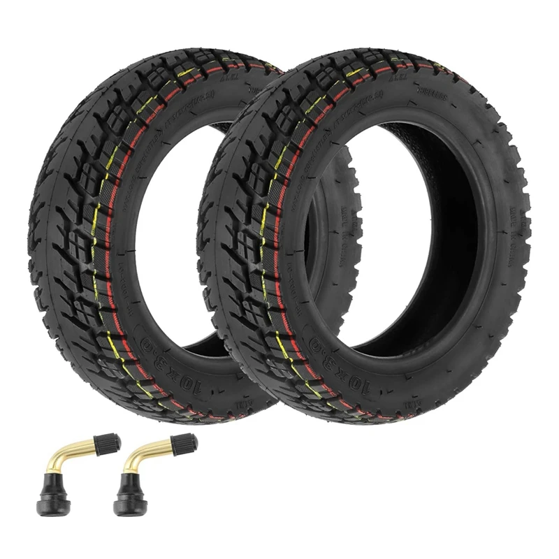 

10X3 Off-Road Tire 10 Inch Inner Tubeless Tire With Valve For Dualtron Zero 10X Electric Scooter Parts Accessories (2 Pack)