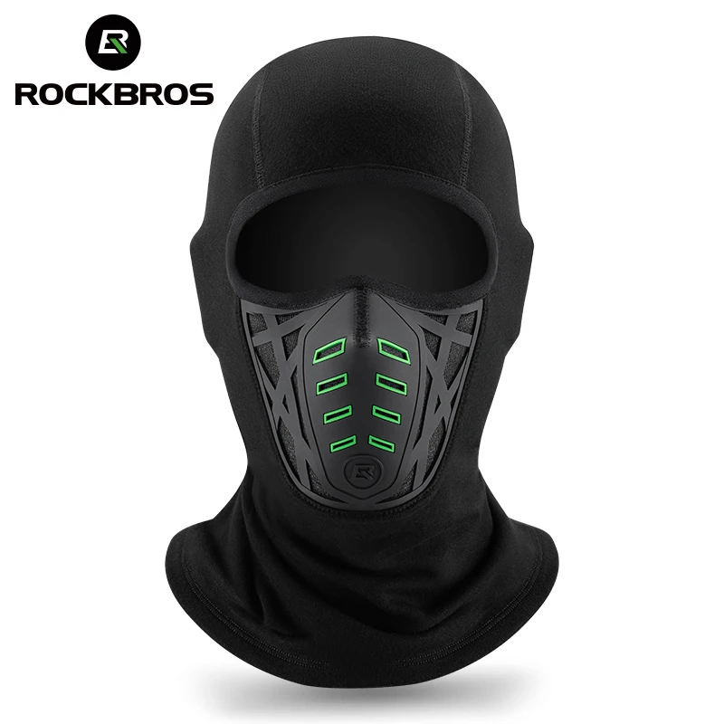 ROCKBROS 겨울 마스크 전체 얼굴 방풍 따뜻한 사이클링 마스크 통기성 Balaclava 자전거 오토바이 스키 스카프 야외 스포츠