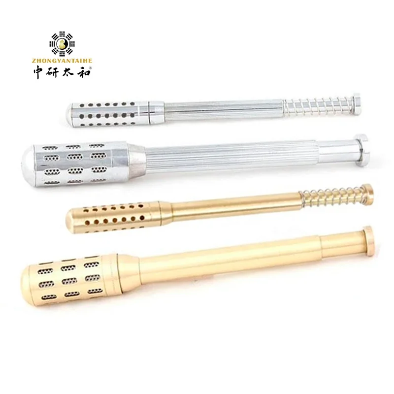 ZHONGYAN TAIHE Copper Moxibustion Rod Back Moxibustion Massage Stick Rotary Massage Heating Acupuncture Point Cure Pain