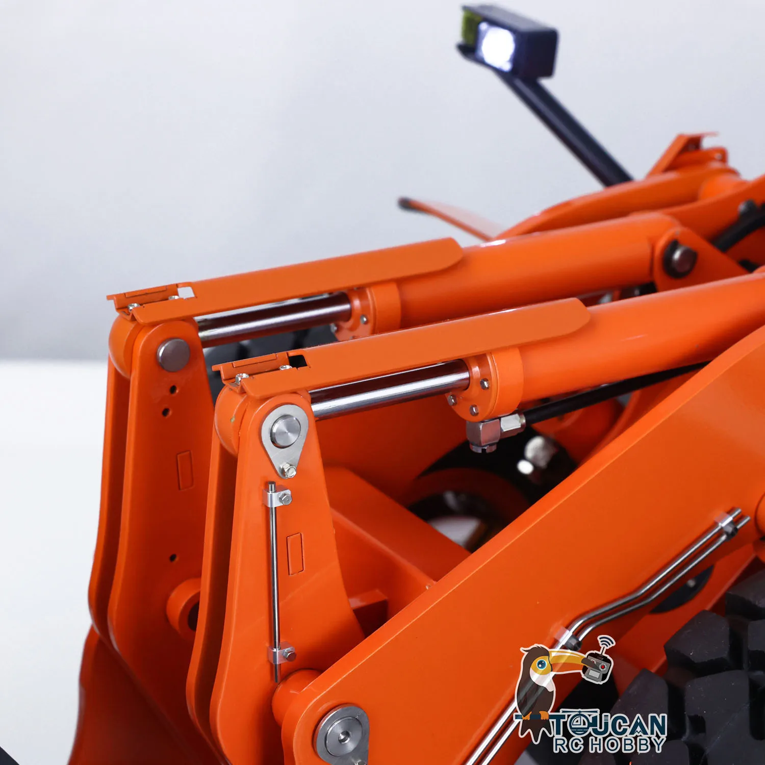 JDM 1/14 Metal Hydraulic RC Loader ZW370 198 RTR Remoted Construction Car Assembled Toucan Mover Light Updated Sound Toy TH22619 5
