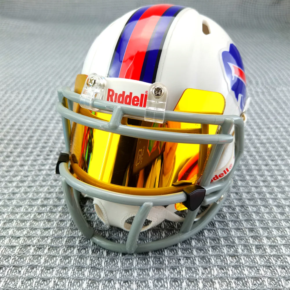 NFL Mini Football Helmet Visor Chrome Mirror Eye Shield With Screw