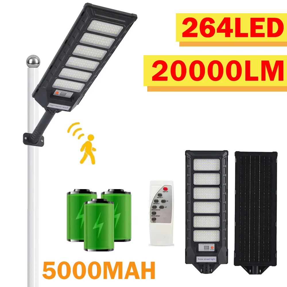 Super Bright solar light Waterproof LED Solar Street Light Motion Sensor Backyard Street Lamps Security Flood Lighting wall lamp