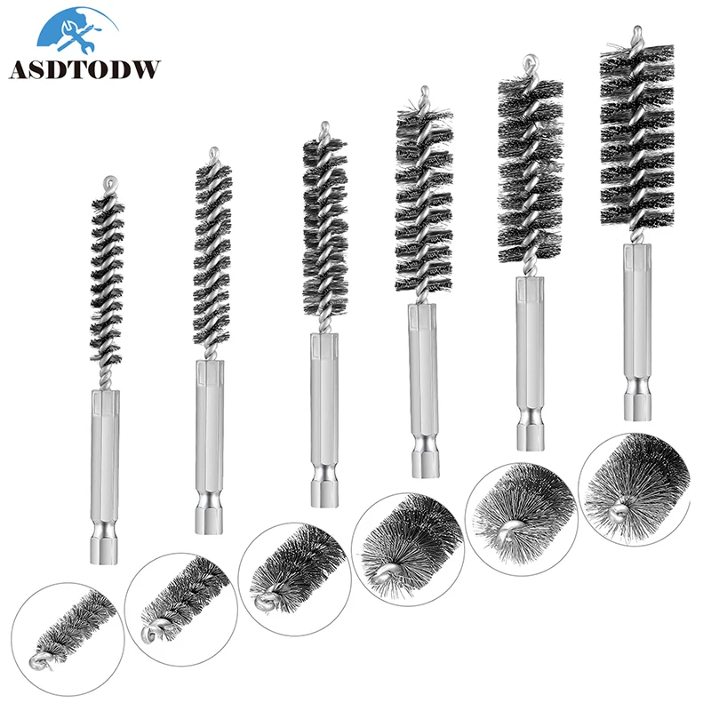 Stainless Steel Drilling Brush Twisted Wire Stainless Steel Cleaning Brushes For Electric Drill Impact Tool Cleaning 5