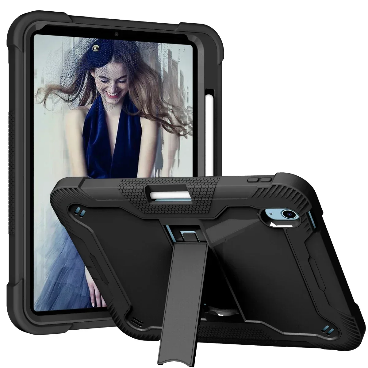 Durable Kids Stand Cover for iPad - Shockproof Protective Case