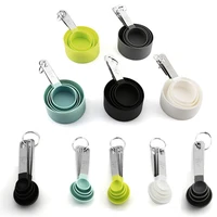 8PCS Measuring Cups Spoons Set For Baking Cake Pastry Cooking Utensils Stainless Steel Handle Kitchen Tools Accessories Gadget 5