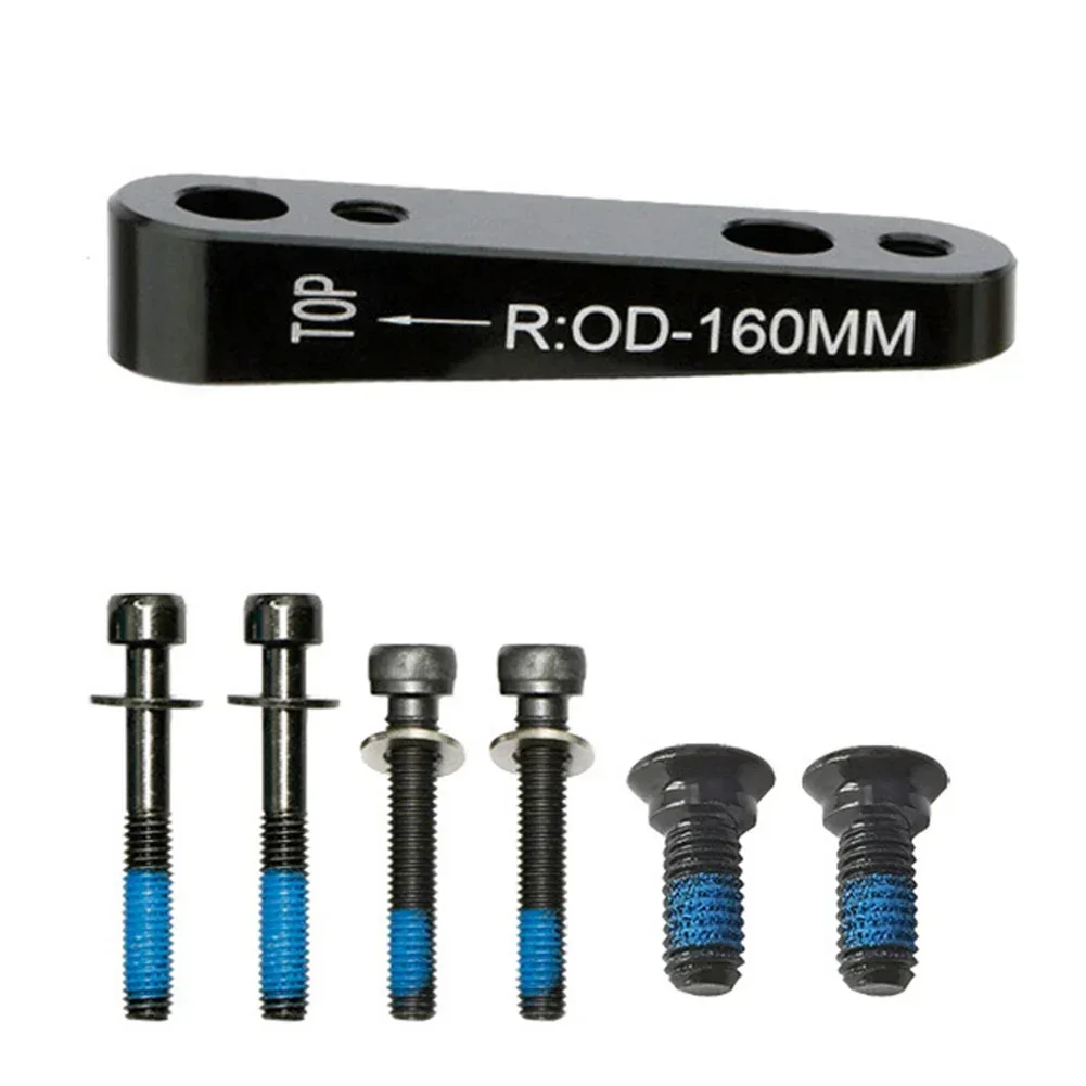 Adaptateur de frein à disque pour vélo de route, alliage d'aluminium 6061, montage plat sur poteau, léger et compatible avec les disques de 140 mm et 160 mm (avant 160 mm