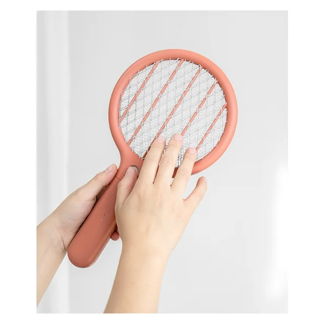 Mini Elektromos Légy Swatter Ütő Könnyű Kézi Személyi Hibával Zapper Szúnyog Újratölthető 3 Rétegű Rács - Image 6
