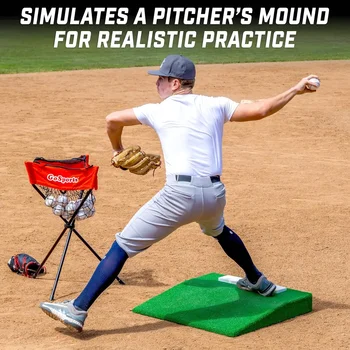 Portable Pitching Mound for Baseball Pitchers - 30 x 30 x 4 Inch 2