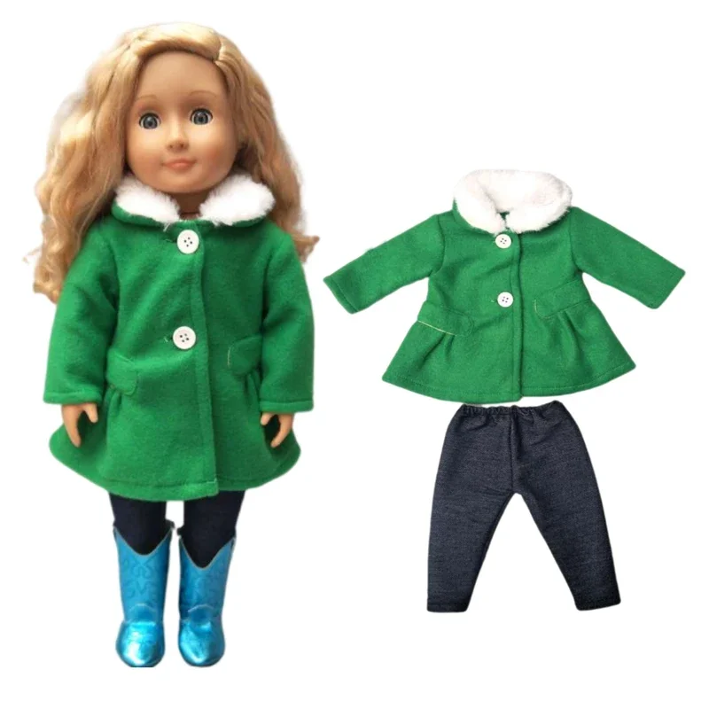Deluxe Fashion Outfit Set for 18 Dolls - Stylish Jacket and Pants Combo