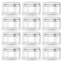 50pcs/set 20g 30g 50g 100g 120g 150g Plastic Jar with Lids Screw Tin Clear Container Empty Cosmetic Cream Powder Pot Makeup Box 1
