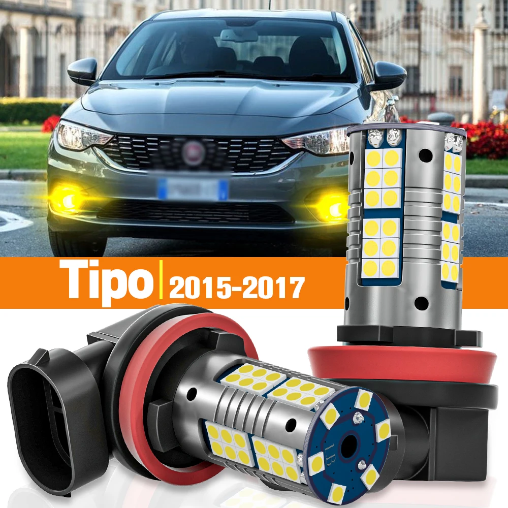

2pcs LED Fog Light For Fiat Tipo 2015 2016 2017 Accessories Canbus Lamp