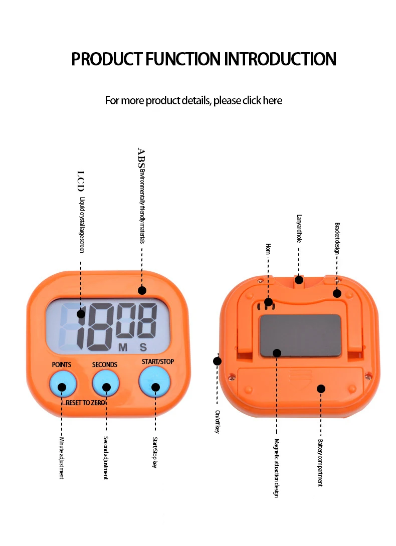 Multifunctional Electronic Timer Time Management Simple Operation