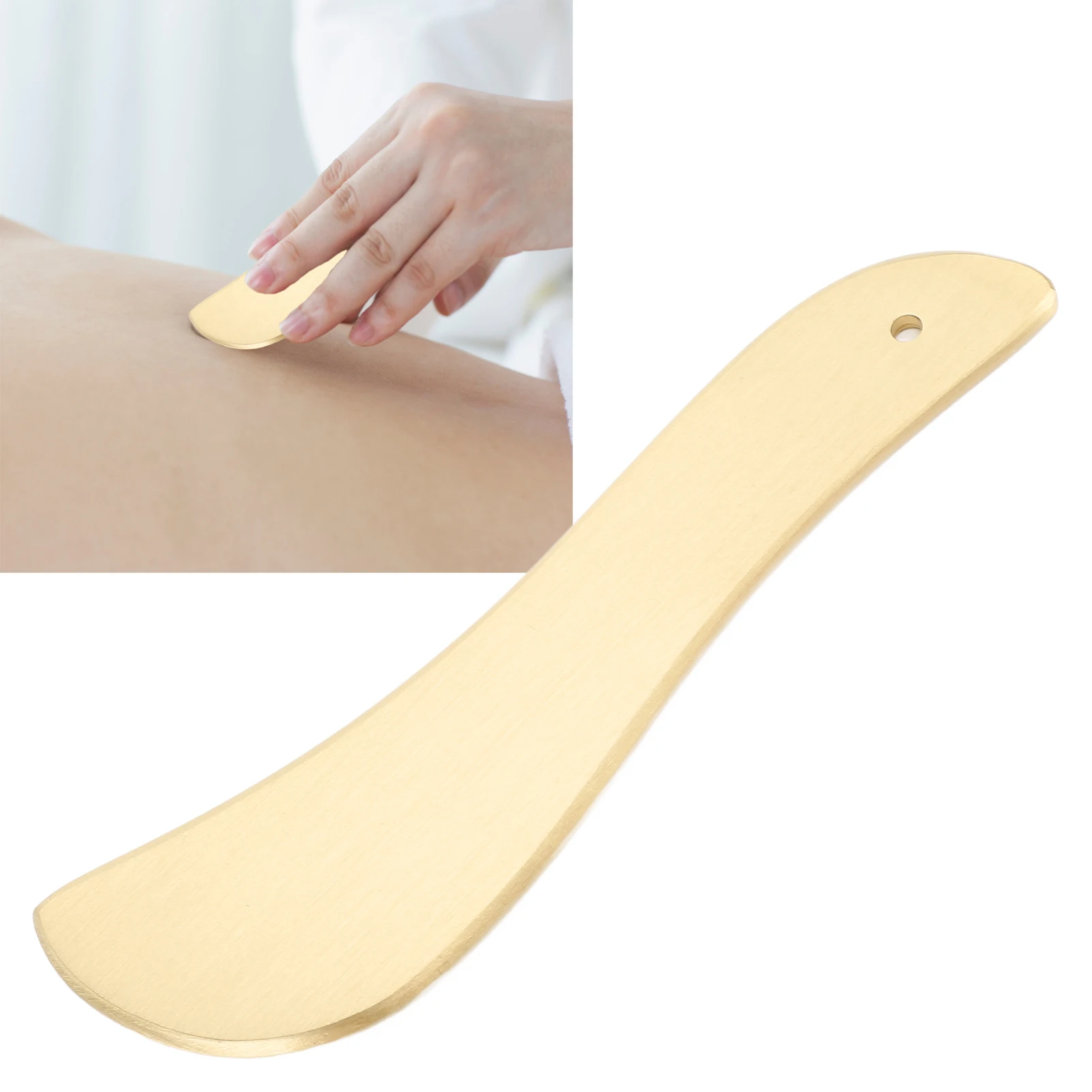 Brass Gua Sha Facial Tool Scraping Board Gua Sha Scraping Massage Tool for Face Shoulder Neck Brass Facial Instrument