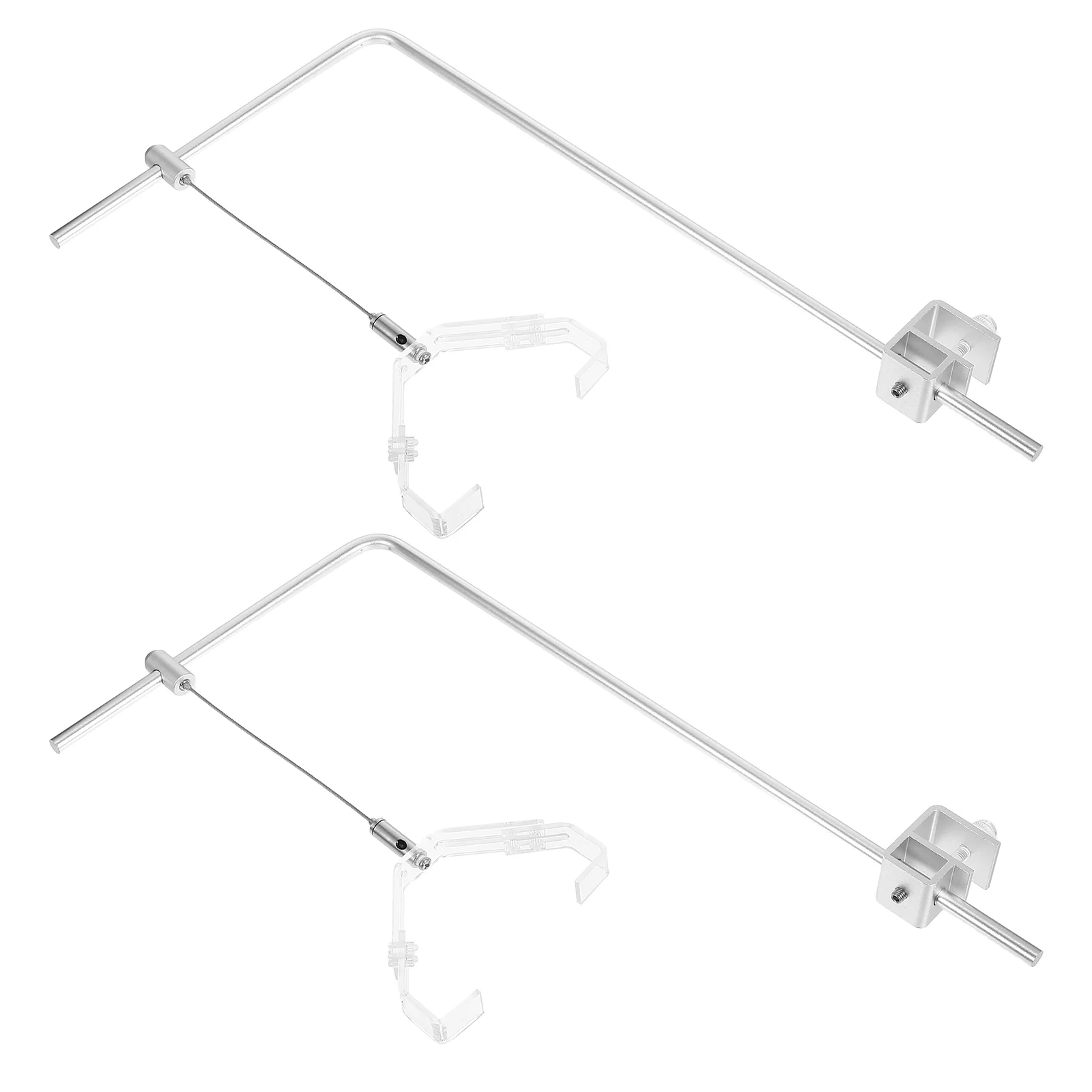 Fish Tank Lamp Holder Aquarium Light Bracket Aluminum Adjustable Height Clamp Mount Rack 2Pcs aquarium light aquarium lamp