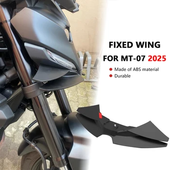 Per MT07 MT 07 2024-2025 nuovi accessori spoiler anteriore becco anteriore spoiler moto winglet spoiler downforce deflettore 1
