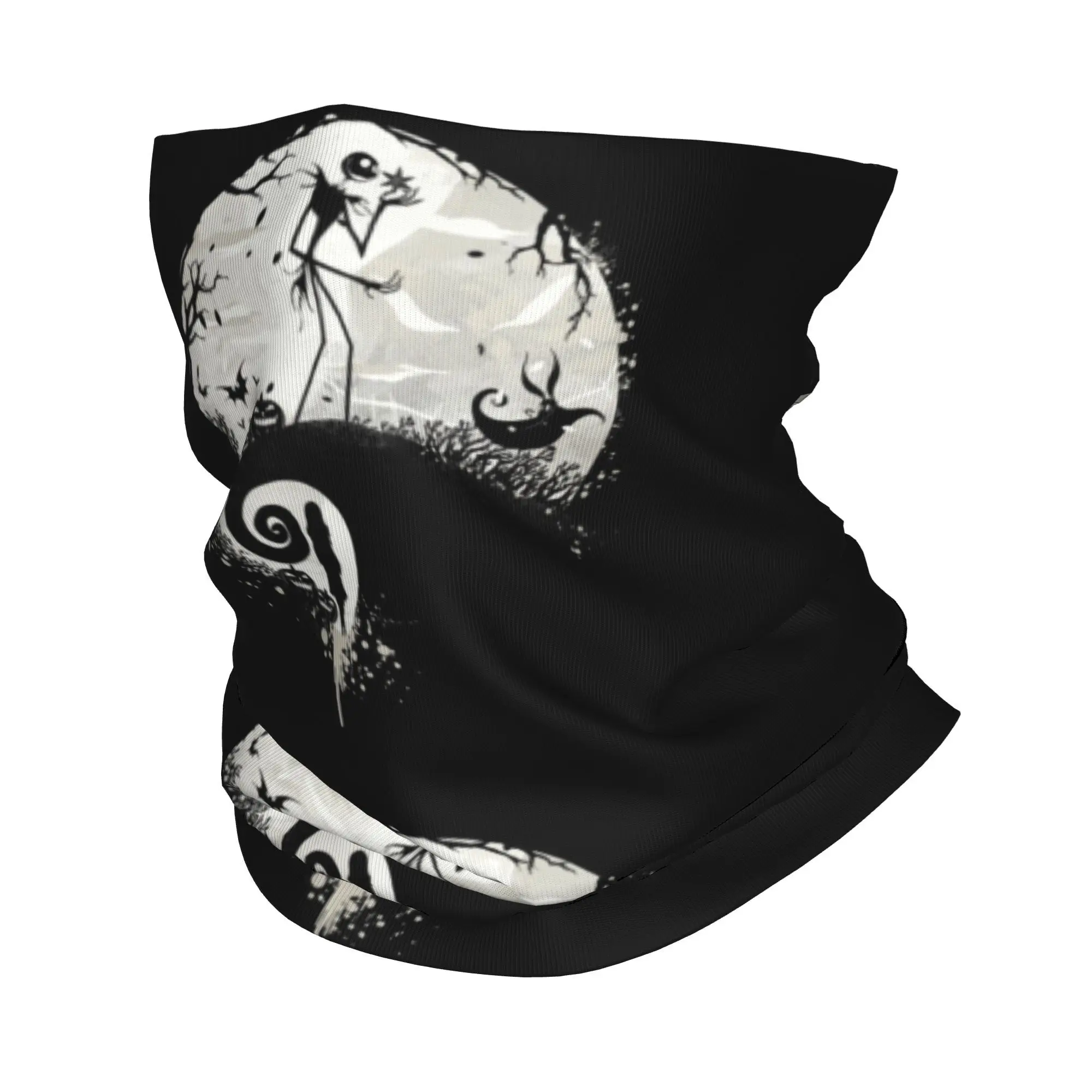 Bandana Neck Gaiter Scarf Face Cover Jack Skellington Headwear Tube Balaclava The Nightmare Before Christmas Cartoon